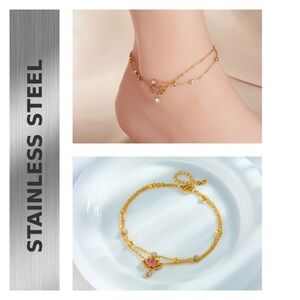 🐘 14k Gold Plated Stainless Steel Anklet